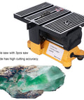 Beast Portable Table Saw for Quick Clean Cuts, 4500 RPM 110V bench top saw with clear scale and miter guide, 15mm cutting capacity
