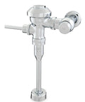 Aquaflush Plus Exposed Urinal Flush Valve 0.5 GPF With 12 Flow Rate Options, chrome vandal-resistant lead-free brass valve displayed
