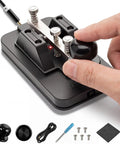 Kickstart Your Amateur Radio Journey With This Sweet Portable Morse Code Trainer Key Featuring Buzzer And Voice Prompts To Make Learning CW A Blast For Beginners Who Want To Master Manual Tapping Like Real Pro Radio Operator Today. Portable Morse code trainer key with hand knob, cable, and accessories