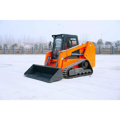 Compact Track Skid Steer Loader With Enclosed Cab For Construction Projects And Material Handling Boosting Job Site Efficiency
