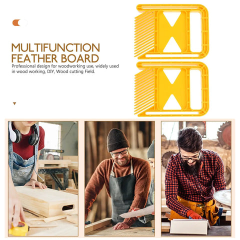 Built Tough As Nails Featherboard Set For Table Saws And Router Tables With Snap Fit T Slot Mount provides stability and control for woodworking.