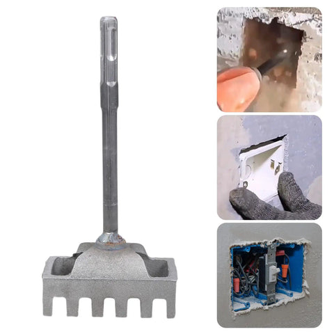 Grooving Cutting Chisels for Fast Wall Box Installations in Renovations and Upgrades Square Shank 86 Type Junction Box Slotting Tool Pro Grade High Carbon Steel for Electrical Pros shown with wall installation examples