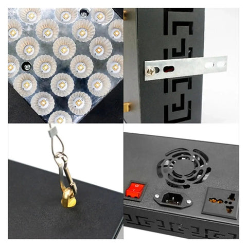 Sick Power 8000W Led Uv Curing Lamp For Resin 3D Printing Craft Exposure System close-up of LED light array and unit components.