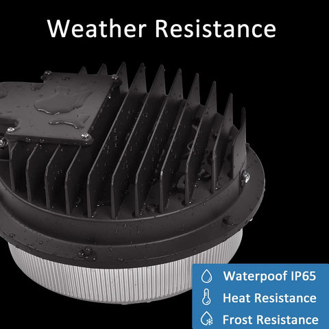 Weather-resistant base of Powerful 120W LED Barn Light With Dusk To Dawn Photocell, 18000 Lumens Of 5000K Daylight