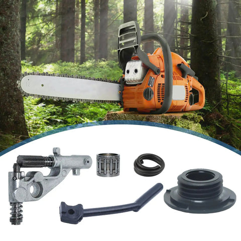 Heavy Duty Badass Oil Pump Pressure Line Kit Replacement For Husqvarna 455 Rancher 455E 460 461 Chainsaws with parts and chainsaw.