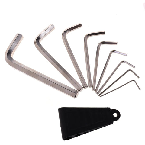Hard Working L Shape Hex Key Wrench Set With 9 Common Sizes For Cars Furniture And Equipment Chamfered Edges For A Snug Fit And Less Wear