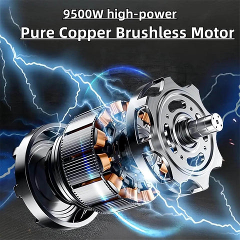 Straight Shooting 8800W Electric Concrete Saw And 270mm Circular Groove Chaser Rig featuring pure copper brushless motor.