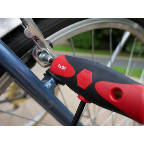 Metric T Handle Set With Soft Grip Ball End Hex Tools used on bicycle wheel nut