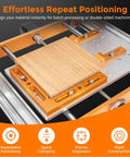 Workhorse Aluminum Alloy Vise Clamps Compatible With T Slot And Perforated Worktables mounted for precise batch machining of wood.