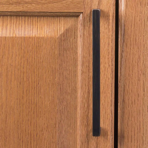 Solid Core Cabinet Pulls 10 Pack Matte Black Handles For Doors And Dressers Luxury Kitchen Hardware 6 5 Sixteenths Inch Hole Center