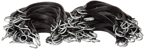 41 Inch 50 Pack Rubber Bungee Cords With Metal Hooks For Flatbed Trucks Heavy Duty Tarp Tie Down Straps Built With Natural Rubber