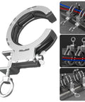 Multiple Angle Adjustable Wire Guide Roller With Reinforced Steel Bracket For Cable Routing And Bridge Wire Pulling In Commercial Conduit Layout, Stainless Steel 65mm Ring Opening And 330 Degree Rotation on conduit