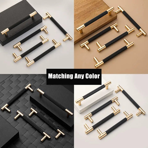 12 Pack Knurled Aluminum Cabinet Handles Pulls Set 7.5 Inch Hole Center 8.6 Inch Overall Length Gold And Black in different settings