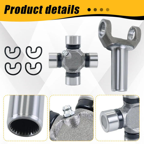 Transmission Slip Yoke And U Joint Kit For Turbo 350 TH350 700R4 1310 Series 26 27 Spline Replaces 5153X 236081X detail view