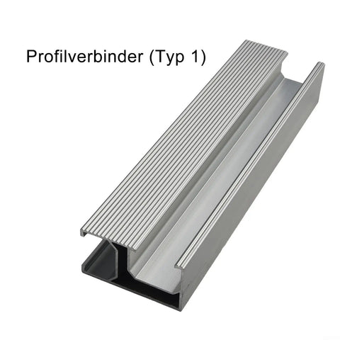 Close-up of 20cm Aluminum Solar Panel Mounting Rail Bracket for PV Module Installations, Lightweight Erosion Resistant Track System