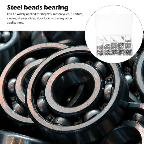 580-Piece Stainless Steel Bearing Balls Kit 1.0mm Through 10.0mm Portable Precision Balls For Mechanical And Industrial Use, Wear-Resistant, Easy-Storage Assortment Built For DIYers And Pros In The Shop. Steel bearing balls for bicycles and machinery