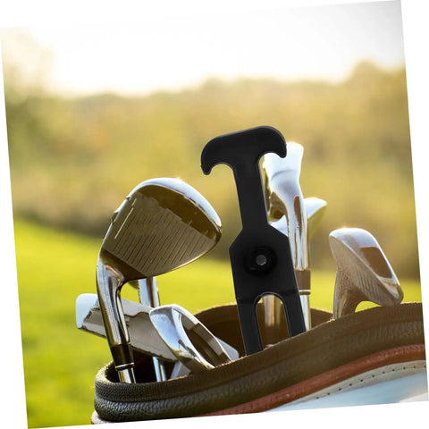 3 Sets Elastic Draw Latches For Toolboxes And Covers, Rubber T Handle Hasp, Shock Absorption, visible among golf clubs in bag