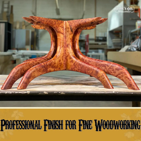 Woodworking table legs with Universal Finish For Wood Leather Plastic Vinyl Metal And More Workhorse All Purpose 9 Oz Jar.