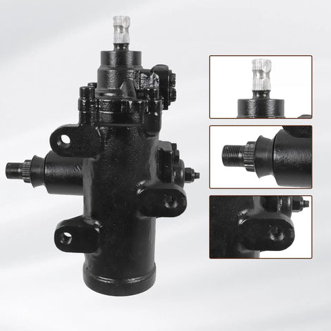 Heavy Duty Premium Power Steering Gearbox For 88 Through 00 Chevy Gmc C1500 K1500 Suburban Tahoe Yukon Old Body Style Gmt400 side view