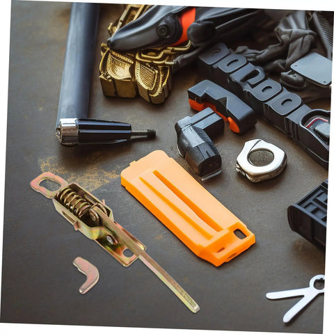 Heavy Duty Truck Toolbox Door Latch Kit With Adjustable Metal Hooks And Spring Hand Buckle shown with parts