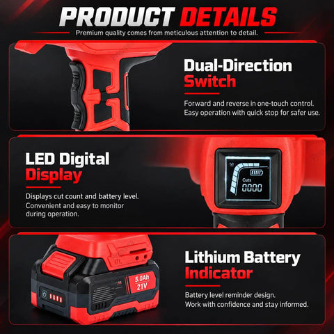 Get Your Grit On With This Badass 21V Brushless Cordless Combo Kit featuring dual-direction switch and LED display for safety.