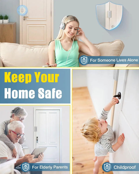 Kick Resistant Front Door Reinforcement Lock Holds Eight Hundred Pounds Tough As Nails Home Security System closeup with childproof features.
