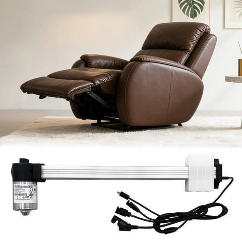 Replacement Linear Actuator Motor for Electric Sofa Lift Chair and Recliner JLDQ 18 134 333S03 S07 with quiet operation.