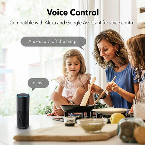Outdoor Smart Plug With WiFi Remote App Control Alexa And Google Assistant Voice Control Weatherproof ETL Listed 2 4 GHz WiFi