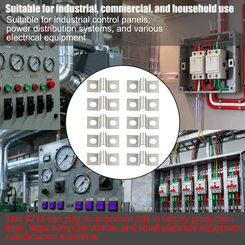 Industrial control panel with Techie Friendly Terminal Block Jumper Wires Tension Clips Kit 10 Pieces for 20A terminal blocks