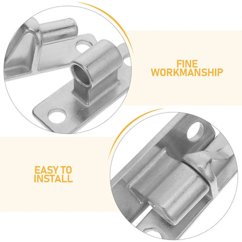 Close-up view of Badass Heavy Duty Stainless Steel Pin Hinges built tough for barn doors with easy installation features.