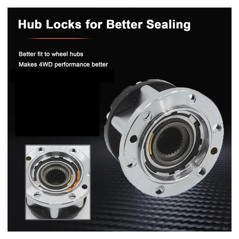 Heavy Duty Mechanical Locking Hubs for Suzuki off road rigs, 26 spline design, suitable for rugged terrain, efficient performance.