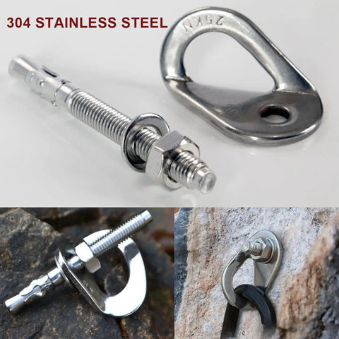 Beefy 30KN Stainless Steel Climbing Anchor Bolt For Safe Fixed Points And Rock Climbing Hangers, M12 Mounting