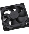 External Exhaust Fan Kit For 3D Printers With Smart Touch Screen Controls And Auto Air Extraction To Keep The Shop Buttery Smooth And Swap Stale Odors For Crisp Air Anytime - black fan close-up view.