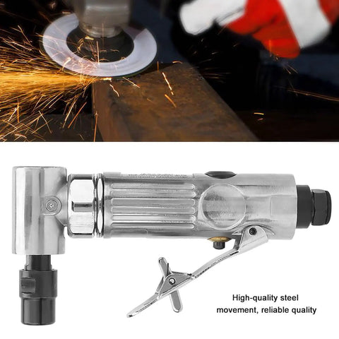 Heavy Duty Industrial Pneumatic Die Grinder With 2 Inch High Speed Disc for metal work with steel housing and trigger handle.