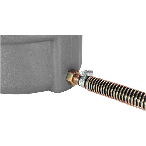Close-up of Portable Abrasive Blaster Kit For Get Rust Gone Fast And Paint Graffiti Clean Up hose connection detail