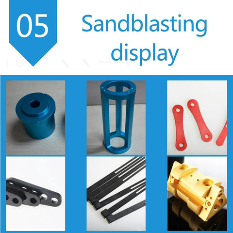 Sandblasting display of various metal components for 6061 Aluminum Plate Sheet 10mm Thick Built For Real World Part Machining