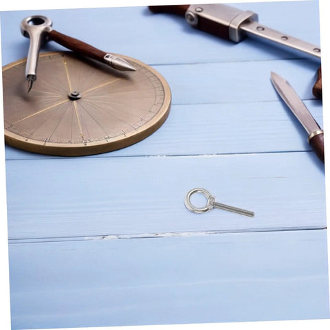Stainless Steel Eye Bolt M10x60 Kit With Nuts And Washers Heavy Duty Threaded Eye Bolts Built To Last For Deep Structures And Thick Materials Secure Hook Points Durable Hardware For Industrial Outdoor And Workshop Use