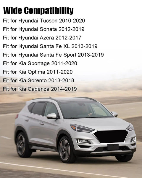 Road Ready Lower Control Arm With Camber Adjustment image showing compatibility list for Hyundai and Kia models.