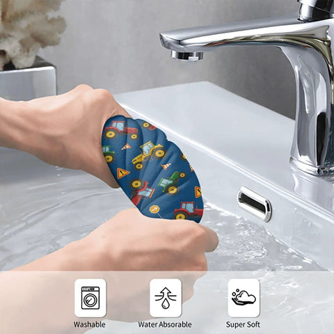 Ultra Soft Microfiber Bath Towel For Adults shown being wrung out over a sink illustrating water absorbency and quick-dry feature