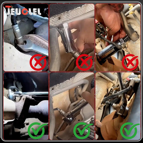 Seven Eighths Inch Oxygen Sensor Wrench With Contoured Handle And Flexible Head For Easy Removal And Installation in Use