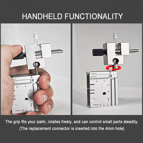 Handheld Mini Bench Vise Table Clamp for Model Making and Jewelry Crafting, Desktop Workbench Base, precision holding fixture