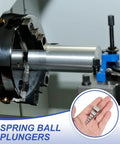 Top Shelf 304 Stainless Steel Ball Plunger Set Heavy Duty Cabinet Catch And Drawer Latch For Quiet Doors Straight Up Quick Install showing precision ball plungers.