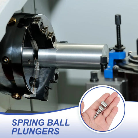 Top Shelf 304 Stainless Steel Ball Plunger Set Heavy Duty Cabinet Catch And Drawer Latch For Quiet Doors Straight Up Quick Install showing precision ball plungers.