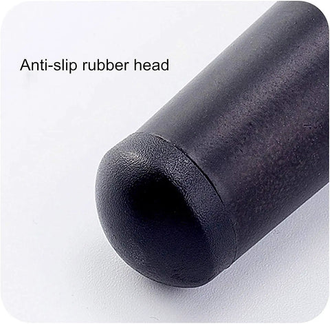 Heavy Duty Metal Table Legs 4 Pack Tapered Base With Pre Drilled Mounting Plate showing anti-slip rubber head detail.