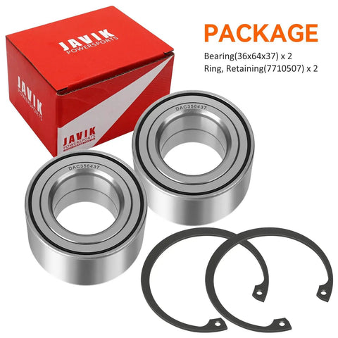 Heavy Duty Front Wheel Bearings Built Different For Polaris Sportsman Ranger Ace Scrambler Atv And Utv Size 35 By 64 By 37 with retaining rings.