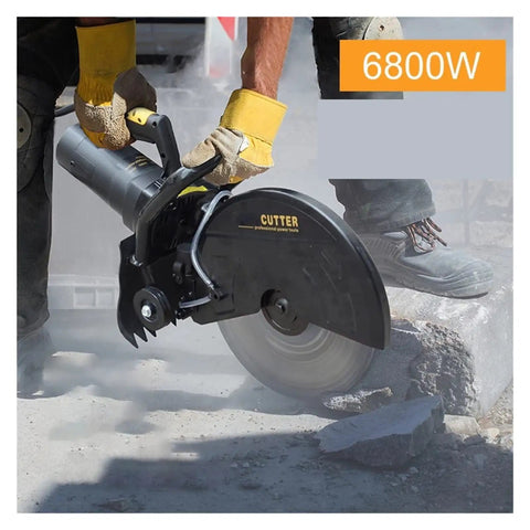 Heavy Duty Cordless Circular Saw For Nailing All Your Weekend Build Projects With Smooth Multi Angle Cuts And Effortless Precision Slicing Through Wood Metal Stone And Tile Guaranteed To Get The Job Done Right in action cutting through stone.