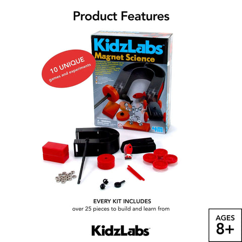Magnet Science Kit for Kids With 10 Hands On Magnetic Experiments And Games And 25 Plus Pieces To Build And Learn STEM product