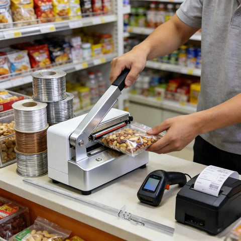Heavy Duty Plastic Bag Rail Replacement for Packaging Machines and Sealing Equipment Pro Grade Supermarket Tough Ultra Durable and Efficient Rail for Commercial Food Packaging and Retail Bags on a supermarket bag sealer