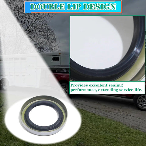 Trailer Axle Hub Wheel Grease Seal Kit With 4 Pack Cotter Pins For Dexter 010-019-00 10-19 Transcom 171255TB National 473336