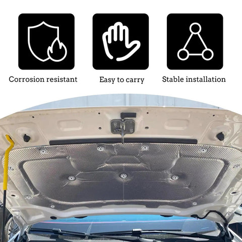 Hood heat shield with Beefy Internal Tooth Lock Washers 100 Piece Set For Auto Hood And Mechanical Equipment Silver Iron Heat Plate Discs
